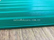 Green 3mm Thick Durable Corrugated Rubber Sheet Anti in Roll Colorful Rubber Matting
