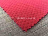 2mm Red Neoprene Fabric Roll with Both Nylon Embossed Production For Clothing