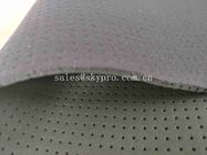 4mm Black Skid Proof Breathable Neoprene Fabric Roll Single Side Polyester Knitted