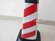 Custom Square Reflective Flat PE Flexible Colored Traffic Cone Moulded Rubber Products
