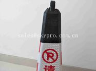 Custom Square Reflective Flat PE Flexible Colored Traffic Cone Moulded Rubber Products