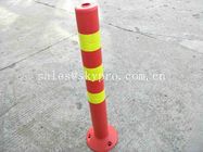 450mm Flexible Warning Post Molded Rubber Products Highway Road Safety Orange