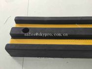 1000 * 190 * 90mm Molded Rubber Products Yellow Rubber Collision Proofbar
