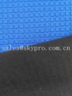 Super Stretch Square Pattern Blue Neoprene Rubber Sheet Coated Nylon Fabric Roll