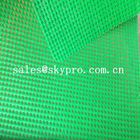 Tear-Resistant Plastic Sheet Fabric Eyelet Woven Green PVC Coated Fabric Plastic Mesh Fabric