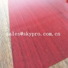 Super Thin 0.3mm Red Color Double Film And Double Light Transparent Rigid PVC Sheeting