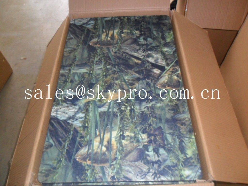 Woven Fabric Laminated Printed Eva Rubber Foam Mat For Boat Deck