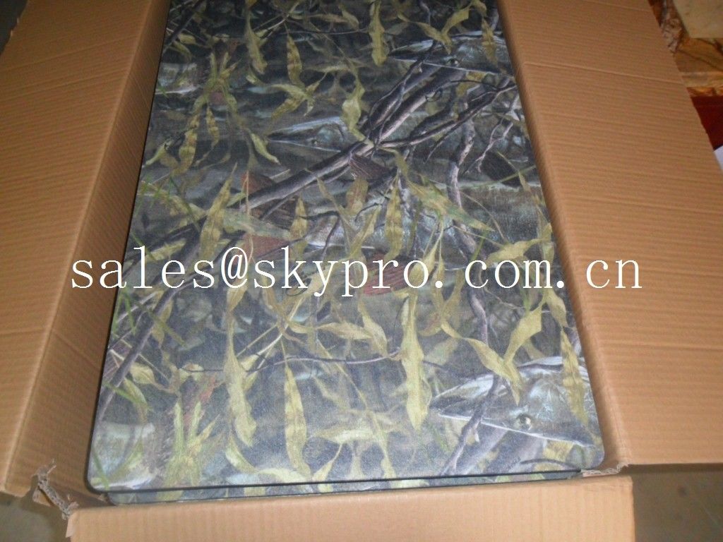 Woven Fabric Laminated Printed Eva Rubber Foam Mat For Boat Deck