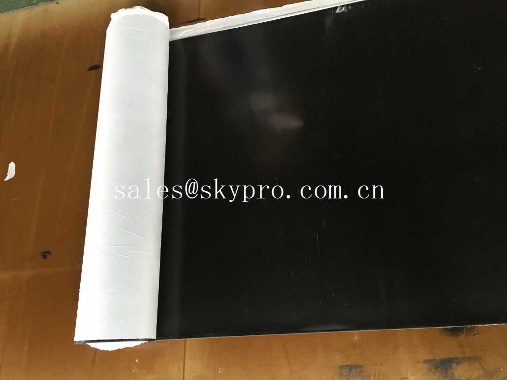 Industrial Black Rubber Sheeting Roll Smooth Surface Self