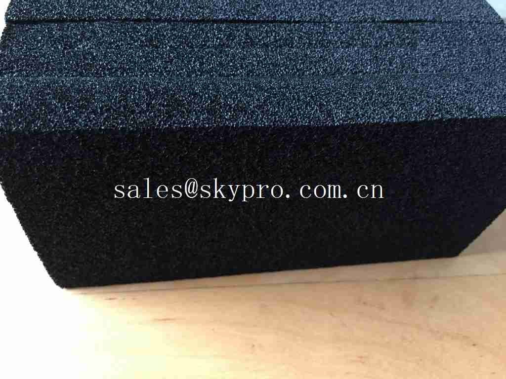 Abrasion Resistant Lightweight EPDM Foam Sheet Mat Black Color Sponge Flat