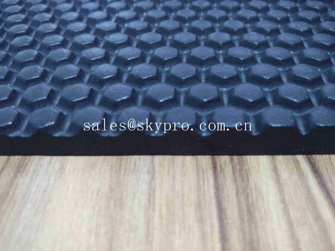 5mm Black EVA Foam Sheet Eco friendly Waterproof Round Button Stud Pattern for Flip Flops Shoe Soles