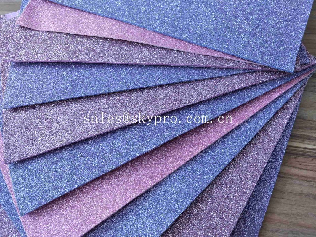 Good Looking Purple Eva Foam Glitter Sheets For Toys Decoration No Woven Materials