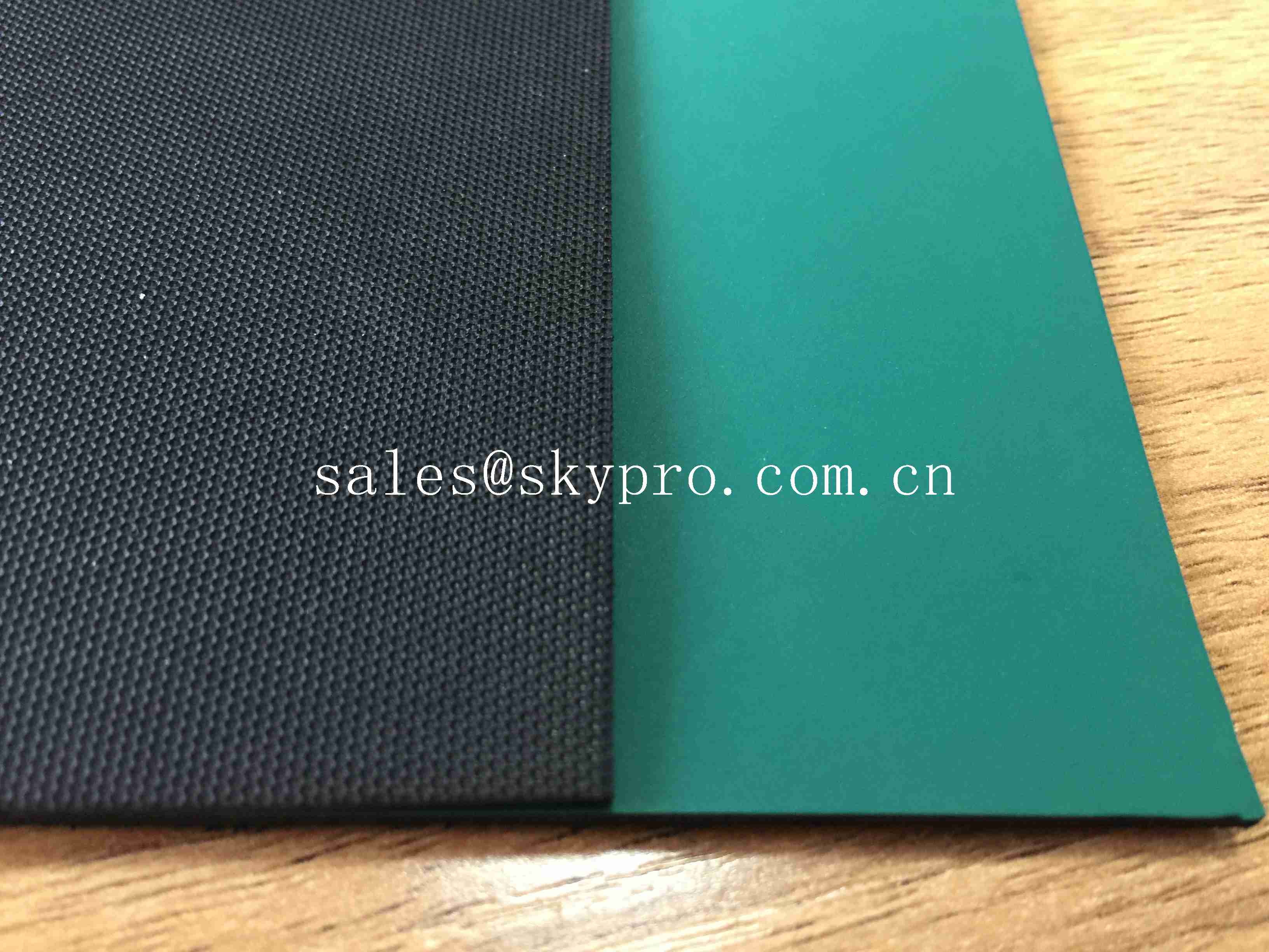 Fireproof Antistatic Rubber Sheet 2mm Green Rubber Garage Floor