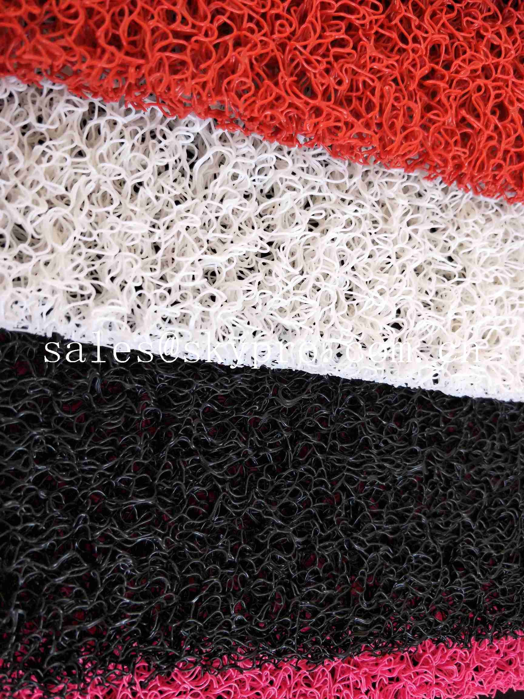 Pvc Coil Outdoor Non Slip Rubber Mats Double Colorful Pvc Mat