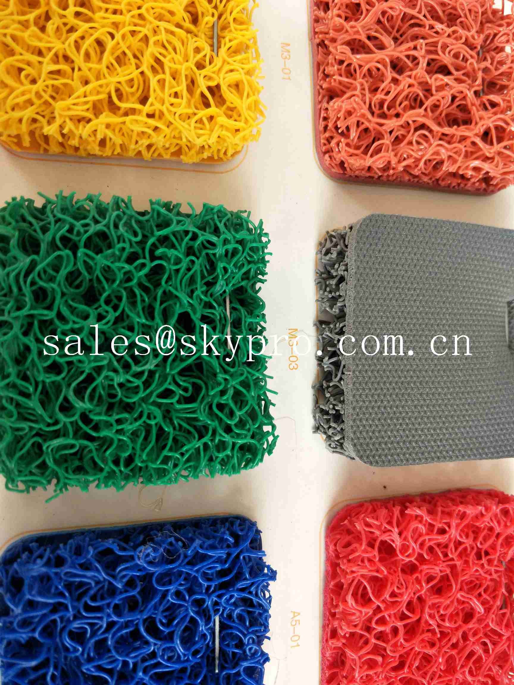 PVC Coil Outdoor Non Slip Rubber Mats Double Colorful PVC Mat For