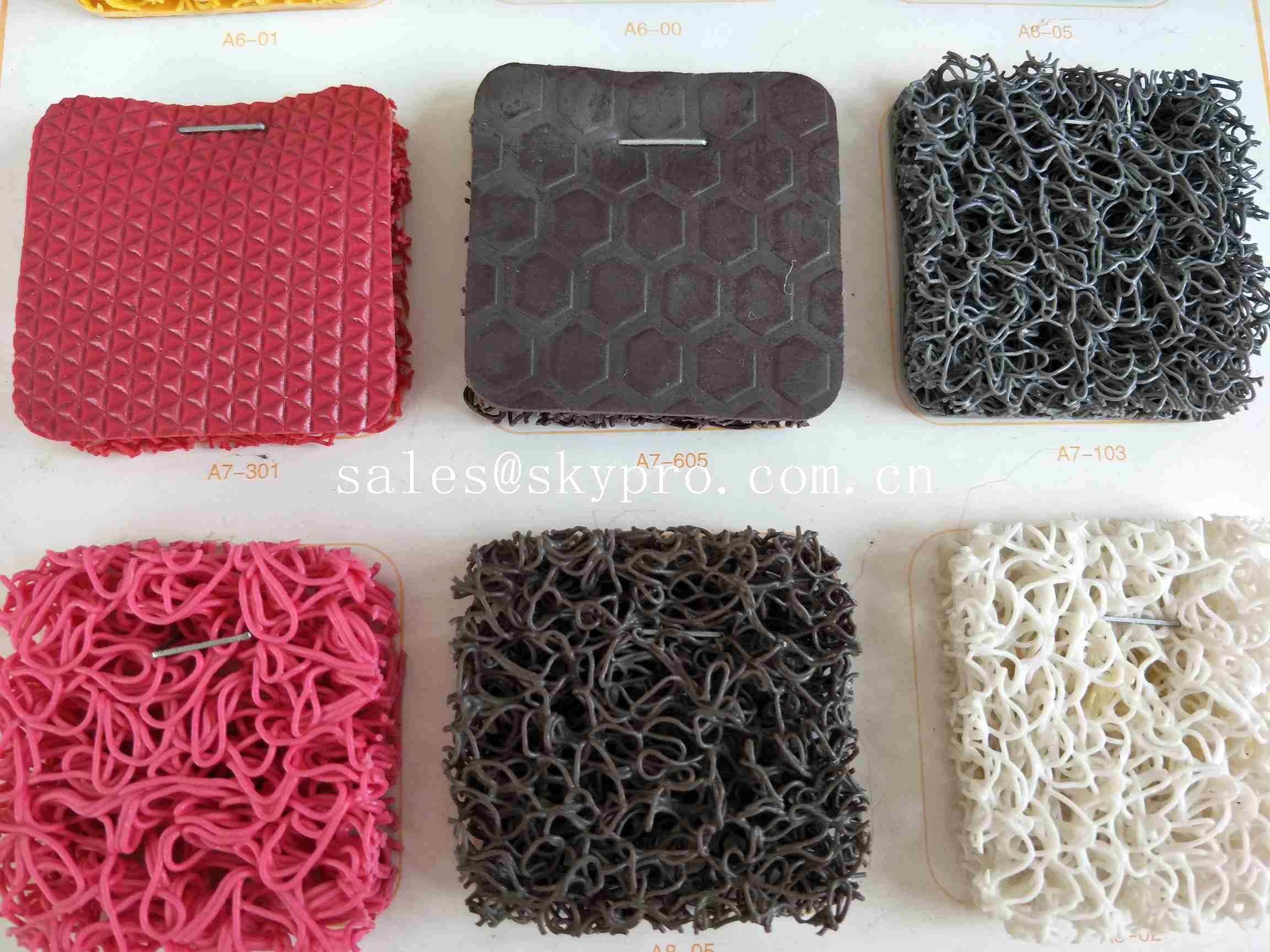 Pvc Coil Outdoor Non Slip Rubber Mats Double Colorful Pvc Mat