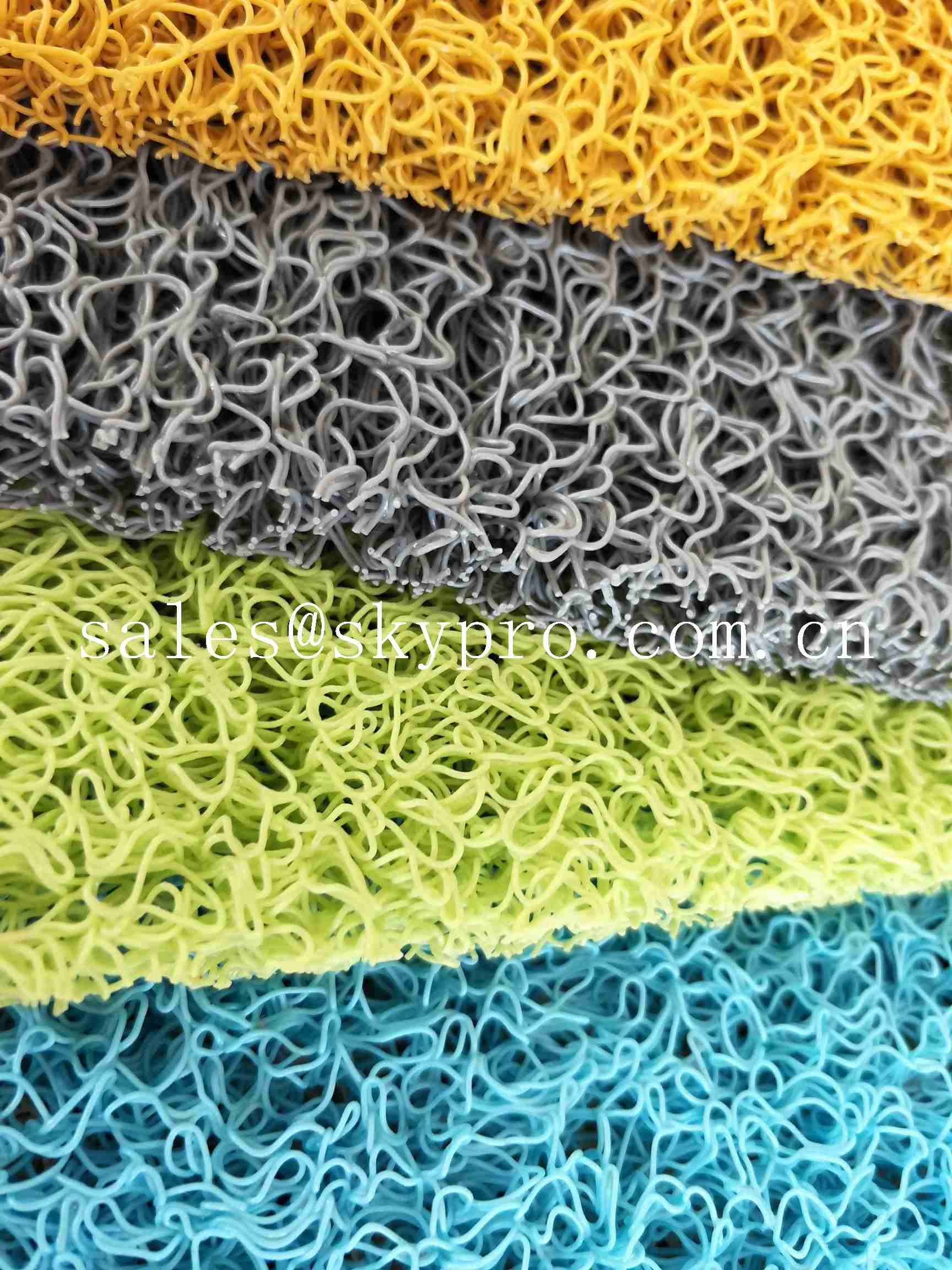 Pvc Coil Outdoor Non Slip Rubber Mats Double Colorful Pvc Mat