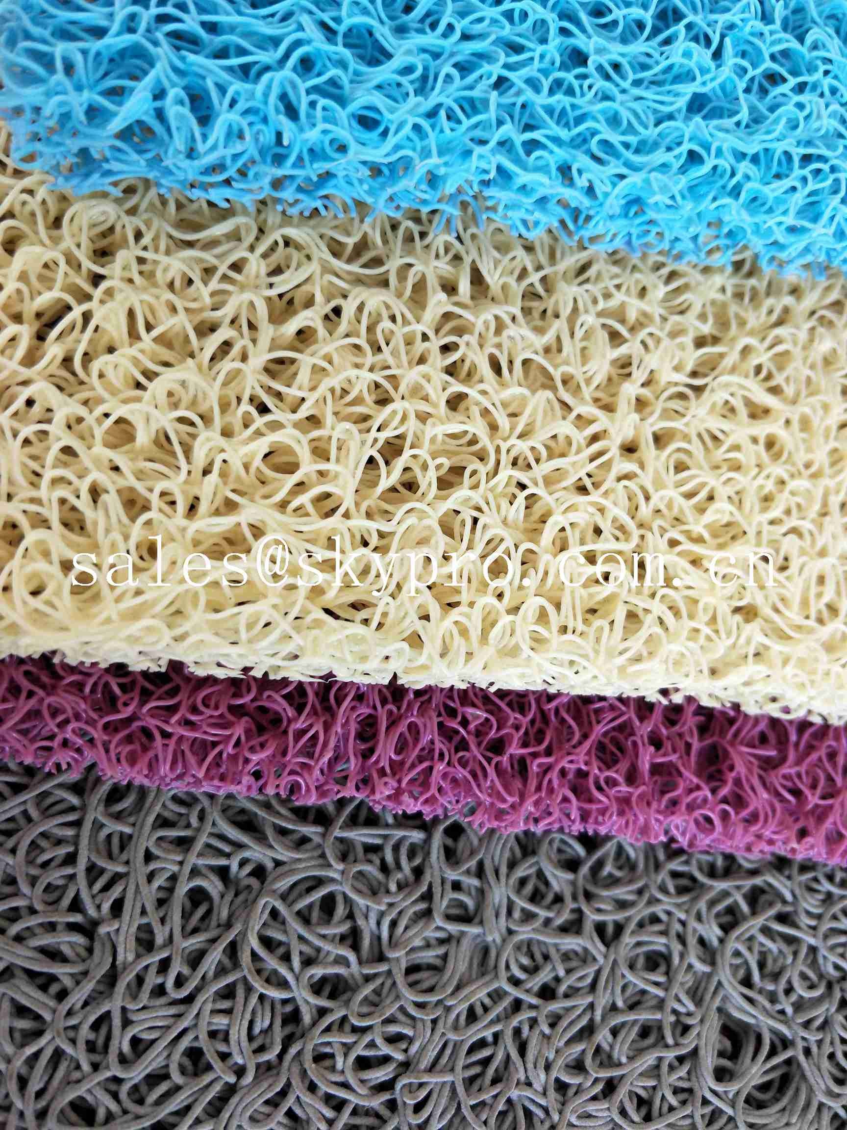 Pvc Coil Outdoor Non Slip Rubber Mats Double Colorful Pvc Mat