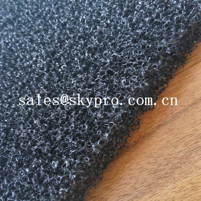 Air filter sponge sheet black polyurethane 20ppi foam sheet reticulated