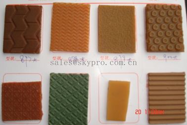 Tan color Shoe Sole Rubber Sheet Wear Resistant Different Textures