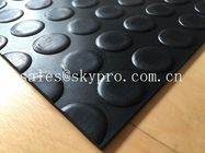 Heavy duty non-slip 3mm coin stud mat round dot rubber sheet floor