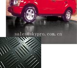 Durable Anti-slip checker pattern 3mm - 6mm thick recycled rubber mats flooring