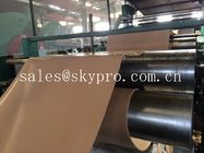 Natural gum rubber sheet roll tan color high tensile strength for punching seals / washer