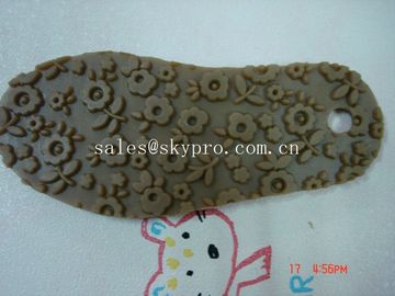 Professional TPR rubber outsole Shoe Sole Rubber Sheet , flower pattern