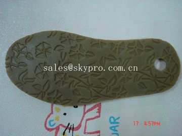 Professional TPR rubber outsole Shoe Sole Rubber Sheet , flower pattern