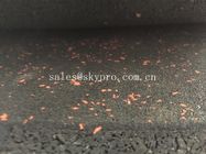 Multi-color rubber pavers Smooth embossed Surface , crumb rubber tile flooring