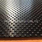 Industrial rubber flooring mat with assorted colors and textures