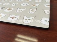 Vinyl Lamination natural rubber sheet Mouse Pad Customized Logo Printing on Top