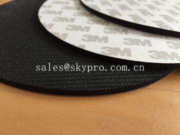 Black natural foam Rubber mat with 3M adhesive backing for mouse pad and gasket