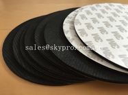 Black natural foam Rubber mat with 3M adhesive backing for mouse pad and gasket