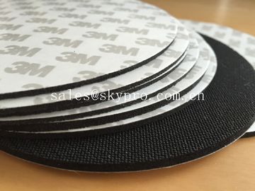 Black natural foam Rubber mat with 3M adhesive backing for mouse pad and gasket