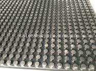 Heavy weight rubber mats black color and high round button embossment top