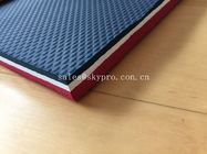 Colorful Embossed Rubber Soling Sheet With SCR Neoprene Fabric , Elliptic Pattern