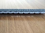 Low Noise PVC PU Conveyor Belt With Fabric Fire Resistant Rubber , Customized Colors