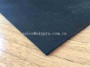 Smooth Rubber Sheet Roll with One Side PVC Surface Green Black Matt