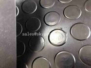 Anti - Slip Black 6mm Thickness Rubber Mats Stud Flooring Matting Rubber Sheet