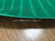 Green 3mm Thick Durable Corrugated Rubber Sheet Anti in Roll Colorful Rubber Matting