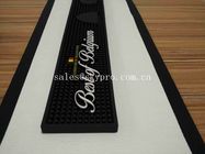 Embossed Logo Molded Rubber Products Rubber Black Silicone Soft PVC Bar Mat