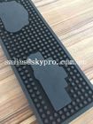 Customize Logo Rectangle Soft PVC Pub Silicone Bar Mat Rubber Top Table Mats Barware Bar Accessories