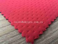 2mm Red Neoprene Fabric Roll with Both Nylon Embossed Production For Clothing