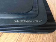 High Density Commercial Rubber Mats , Fine Ribbed Rubber Matting For Space Saving