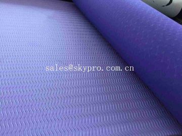 Colorful Dual Layers Custom Eco TPE Yoga Mat Patent Design , Light Weightiness