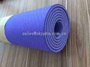 Colorful Dual Layers Custom Eco TPE Yoga Mat Patent Design , Light Weightiness