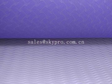 Colorful Dual Layers Custom Eco TPE Yoga Mat Patent Design , Light Weightiness