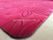Contemporary Excellent Flexibility Cool Pink Yoga Mats With Printing / Stamping Logo