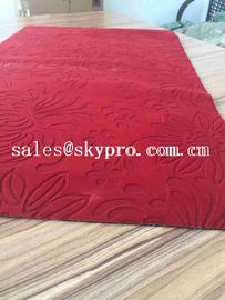 Popular Eco - Friendly Natural Neoprene Rubber Sheet / Rubber Yoga Mat Microfiber Velvet , Custom Printed